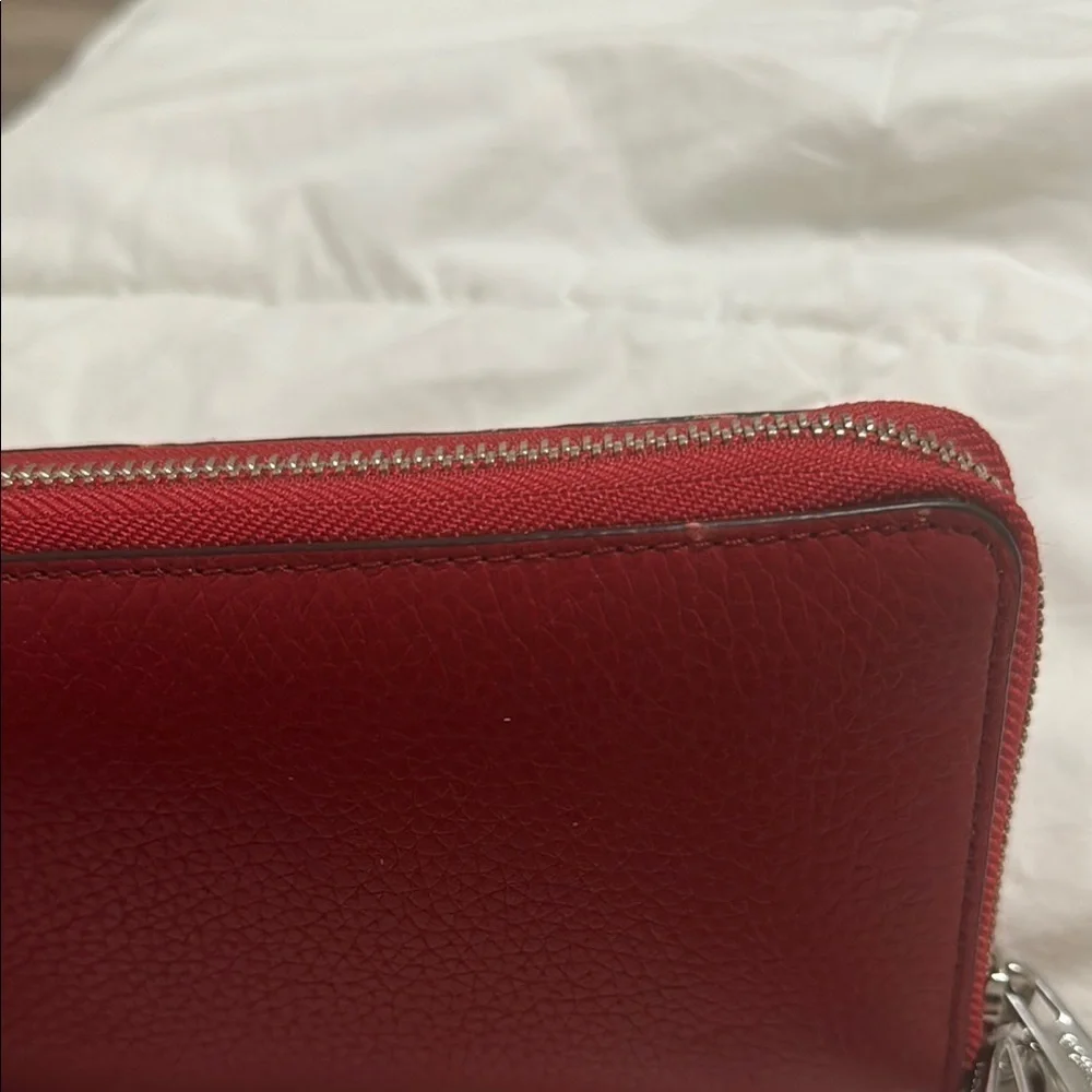 Michael Kors Red Leather Wallet - Picture 7 of 7